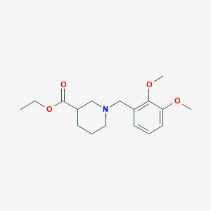 molecular formula C17H25NO4 B5230895 Ethyl 1-(2,3-dimethoxybenzyl)piperidine-3-carboxylate 
