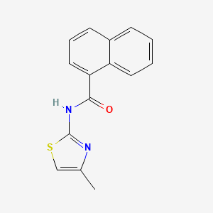 molecular formula C15H12N2OS B5231113 N-(4-methyl-1,3-thiazol-2-yl)naphthalene-1-carboxamide 