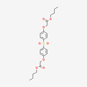 molecular formula C24H30O8S B5231633 Butyl 2-[4-[4-(2-butoxy-2-oxoethoxy)phenyl]sulfonylphenoxy]acetate 