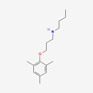 molecular formula C16H27NO B5232093 N-[3-(2,4,6-trimethylphenoxy)propyl]butan-1-amine 
