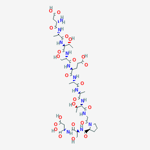 molecular formula C43H68N12O23 B052322 Apopolysialoglycoprotein, salmonid fish eggs CAS No. 115732-63-3