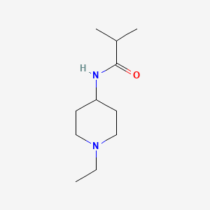 molecular formula C11H22N2O B5232320 N-(1-ethylpiperidin-4-yl)-2-methylpropanamide 