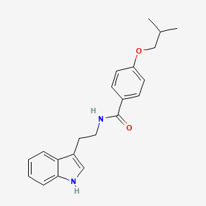 molecular formula C21H24N2O2 B5232459 N-[2-(1H-indol-3-yl)ethyl]-4-(2-methylpropoxy)benzamide 