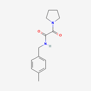 molecular formula C14H18N2O2 B5232576 N-[(4-methylphenyl)methyl]-2-oxo-2-pyrrolidin-1-ylacetamide 