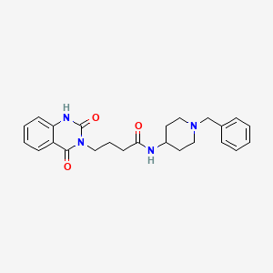 molecular formula C24H28N4O3 B5232715 N-(1-benzylpiperidin-4-yl)-4-(2-hydroxy-4-oxoquinazolin-3(4H)-yl)butanamide 