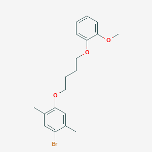 1-bromo-4-[4-(2-methoxyphenoxy)butoxy]-2,5-dimethylbenzene