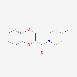 1-(2,3-dihydro-1,4-benzodioxin-2-ylcarbonyl)-4-methylpiperidine