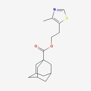 2-(4-methyl-1,3-thiazol-5-yl)ethyl 1-adamantanecarboxylate