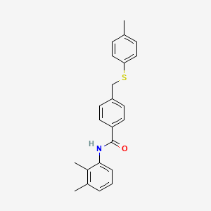 N-(2,3-dimethylphenyl)-4-{[(4-methylphenyl)thio]methyl}benzamide