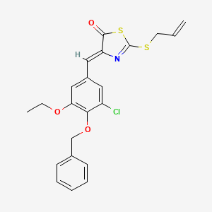2-(allylthio)-4-[4-(benzyloxy)-3-chloro-5-ethoxybenzylidene]-1,3-thiazol-5(4H)-one