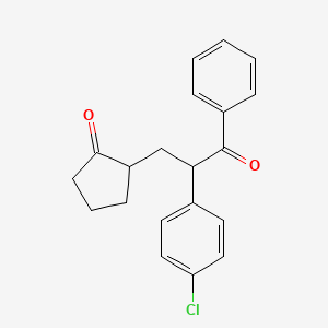 2-[2-(4-chlorophenyl)-3-oxo-3-phenylpropyl]cyclopentanone
