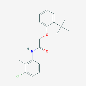 molecular formula C19H22ClNO2 B5233088 2-(2-tert-butylphenoxy)-N-(3-chloro-2-methylphenyl)acetamide 