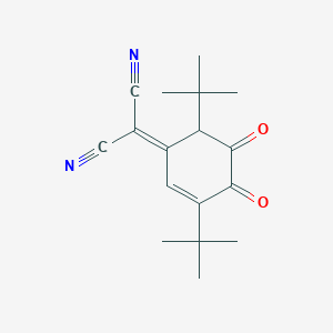 (3,6-di-tert-butyl-4,5-dioxo-2-cyclohexen-1-ylidene)malononitrile