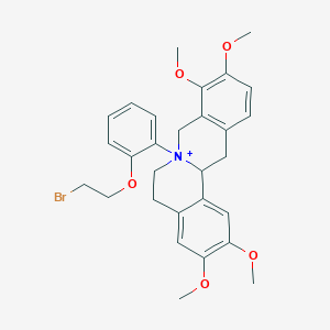 molecular formula C29H33BrNO5+ B052334 7-(Bromoethoxyphenyl)tetrahydropalmatine CAS No. 121447-96-9