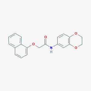 molecular formula C20H17NO4 B5233673 N-(2,3-dihydro-1,4-benzodioxin-6-yl)-2-(naphthalen-1-yloxy)acetamide 