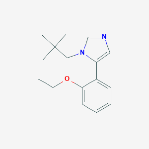 molecular formula C16H22N2O B052337 1-(2,2-Dimethylpropyl)-5-(2-ethoxyphenyl)imidazole CAS No. 116137-48-5