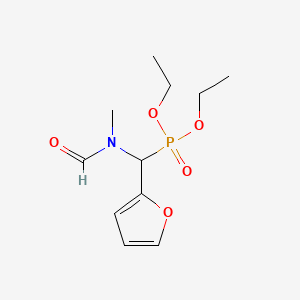 molecular formula C11H18NO5P B5233900 N-[diethoxyphosphoryl(furan-2-yl)methyl]-N-methylformamide 