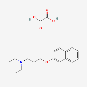 molecular formula C19H25NO5 B5234237 N,N-diethyl-3-naphthalen-2-yloxypropan-1-amine;oxalic acid 