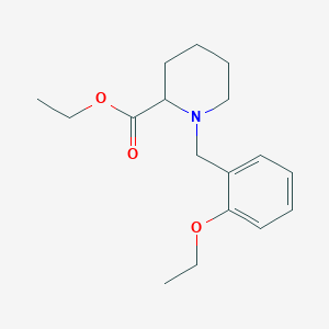 molecular formula C17H25NO3 B5234731 Ethyl 1-[(2-ethoxyphenyl)methyl]piperidine-2-carboxylate 