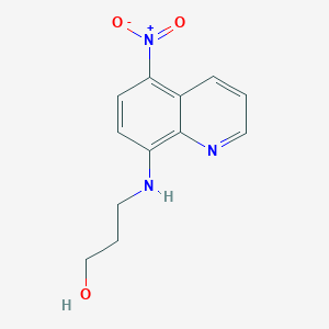 molecular formula C12H13N3O3 B5234798 3-[(5-Nitroquinolin-8-yl)amino]propan-1-ol CAS No. 5139-23-1
