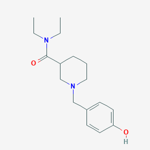 molecular formula C17H26N2O2 B5234886 N,N-diethyl-1-[(4-hydroxyphenyl)methyl]piperidine-3-carboxamide 