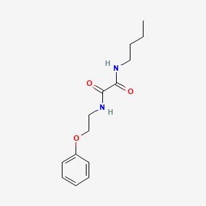 molecular formula C14H20N2O3 B5234893 N-butyl-N'-(2-phenoxyethyl)oxamide 