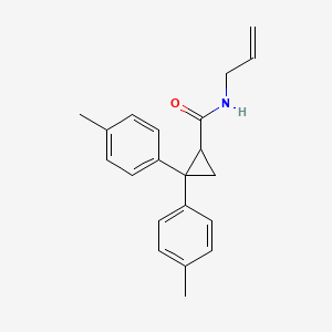 molecular formula C21H23NO B5234946 N-allyl-2,2-bis(4-methylphenyl)cyclopropanecarboxamide 
