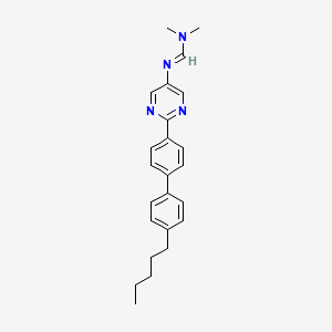 molecular formula C24H28N4 B5234948 N,N-dimethyl-N'-[2-(4'-pentyl-4-biphenylyl)-5-pyrimidinyl]imidoformamide 