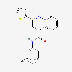 molecular formula C24H24N2OS B5235209 N-1-adamantyl-2-(2-thienyl)-4-quinolinecarboxamide 