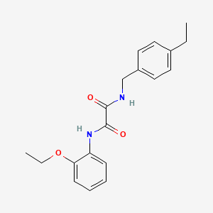 molecular formula C19H22N2O3 B5235517 N'-(2-ethoxyphenyl)-N-[(4-ethylphenyl)methyl]oxamide 
