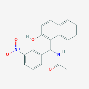 molecular formula C19H16N2O4 B5235668 N-[(2-hydroxynaphthalen-1-yl)-(3-nitrophenyl)methyl]acetamide CAS No. 332174-58-0