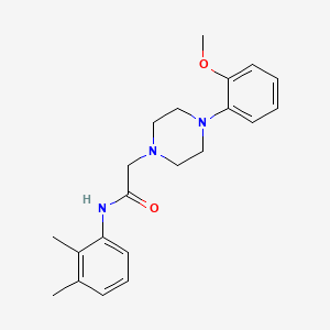 molecular formula C21H27N3O2 B5235814 N-(2,3-dimethylphenyl)-2-[4-(2-methoxyphenyl)piperazin-1-yl]acetamide 