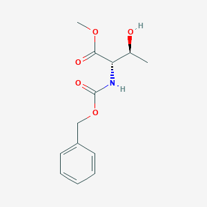 molecular formula C13H17NO5 B052360 (2S,3S)-Methyl 2-(((benzyloxy)carbonyl)amino)-3-hydroxybutanoate CAS No. 98777-34-5