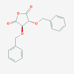molecular formula C18H16O5 B052361 (3R,4R)-3,4-Bis(benzyloxy)dihydrofuran-2,5-dione CAS No. 97506-01-9