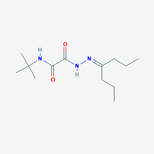 molecular formula C13H25N3O2 B5236277 N-tert-butyl-N'-(heptan-4-ylideneamino)oxamide 