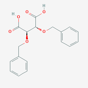 molecular formula C18H18O6 B052363 (2R,3R)-2,3-bis(phenylmethoxy)butanedioic acid CAS No. 138794-81-7
