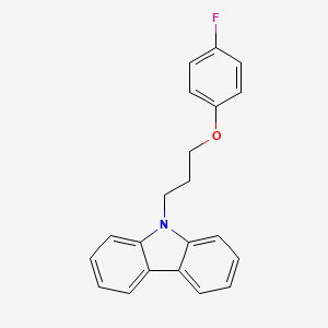 molecular formula C21H18FNO B5236469 9-[3-(4-Fluorophenoxy)propyl]carbazole 