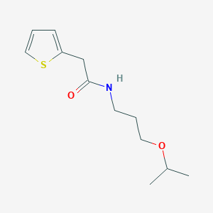 molecular formula C12H19NO2S B5236626 N-(3-isopropoxypropyl)-2-(2-thienyl)acetamide 