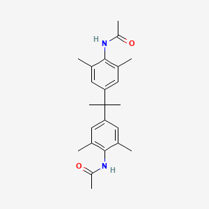 molecular formula C23H30N2O2 B5236653 N-[4-[2-(4-acetamido-3,5-dimethylphenyl)propan-2-yl]-2,6-dimethylphenyl]acetamide 