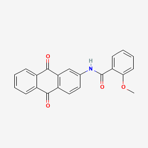 molecular formula C22H15NO4 B5236945 N-(9,10-dioxo-9,10-dihydroanthracen-2-yl)-2-methoxybenzamide 