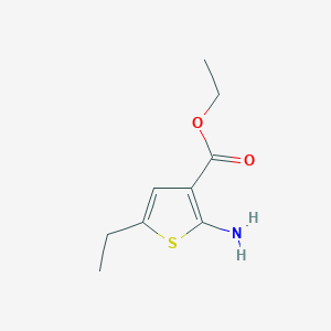 molecular formula C9H13NO2S B052370 Ethyl 2-amino-5-ethylthiophene-3-carboxylate CAS No. 4507-13-5