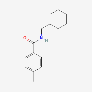 molecular formula C15H21NO B5237874 N-(cyclohexylmethyl)-4-methylbenzamide 