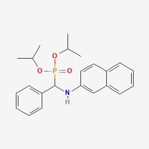 molecular formula C23H28NO3P B5238247 diisopropyl [(2-naphthylamino)(phenyl)methyl]phosphonate 