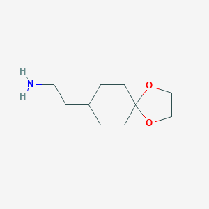 molecular formula C10H19NO2 B052385 2-(1,4-Dioxa-spiro[4.5]dec-8-YL)-ethylamine CAS No. 124499-34-9