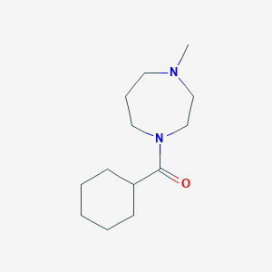 molecular formula C13H24N2O B5238999 Cyclohexyl(4-methyl-1,4-diazepan-1-yl)methanone 