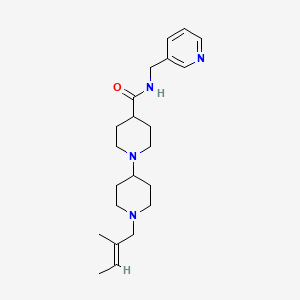 molecular formula C22H34N4O B5239145 1'-[(2E)-2-methyl-2-buten-1-yl]-N-(3-pyridinylmethyl)-1,4'-bipiperidine-4-carboxamide 