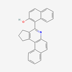 molecular formula C26H19NO B5239184 1-(2,3-Dihydro-1H-benzo[f]cyclopenta[c]quinolin-4-yl)naphthalen-2-ol 