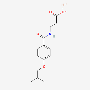 molecular formula C14H18LiNO4 B5239287 lithium;3-[[4-(2-methylpropoxy)benzoyl]amino]propanoate 