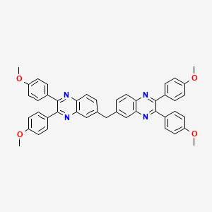 molecular formula C45H36N4O4 B5239359 6,6'-methylenebis[2,3-bis(4-methoxyphenyl)quinoxaline] 