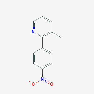 molecular formula C12H10N2O2 B052394 3-Methyl-2-(4-nitrophenyl)pyridine CAS No. 113120-13-1